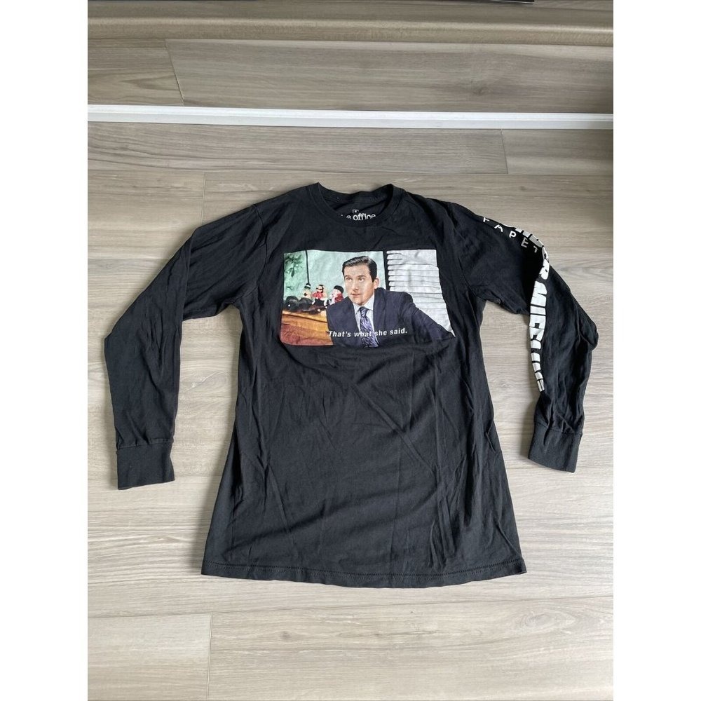 The Office That's What She Said T Shirt Adult Small Long Sleeve Michael Scott